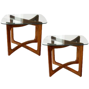 Pair of Adrian Pearsall Walnut Side End Tables