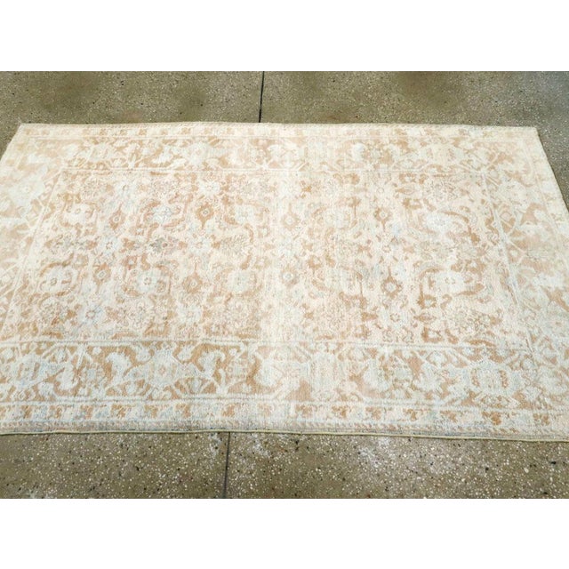 Galerie Shabab Collection Mid-20th Century Indian Cotton Agra Accent Rug For Sale - Image 4 of 6