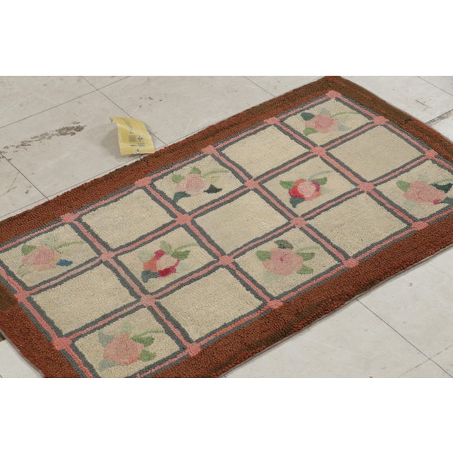 Traditional Antique Hooked Rug in Beige With Floral Medallion & Patterns From Rug & Kilim For Sale - Image 3 of 8