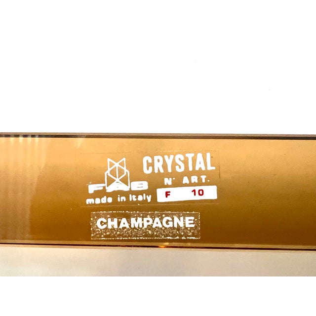 Fontana Arte Art Glass Towel Bar 18” For Sale - Image 10 of 11