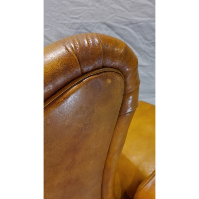 Animal Skin 1950s Armchair in the Style of Jean De Merry's "Beaubourg" For Sale - Image 7 of 12