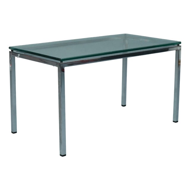 Vintage Coffee Table in Glass and Steel, 1960s For Sale