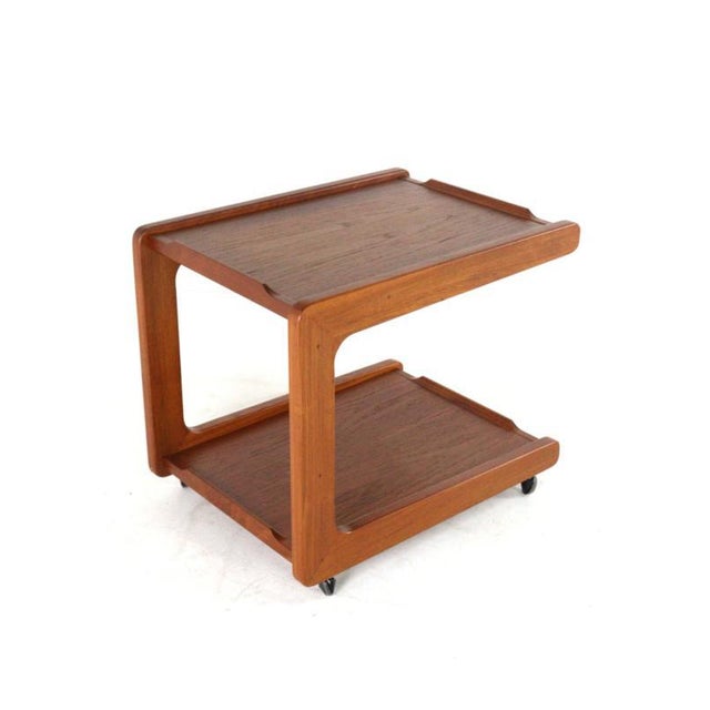 Vintage Danish Teak Trolley For Sale - Image 6 of 16