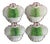French Majolica Asparagus Plates from Sarreguemines, 1900, Set of 4 For Sale