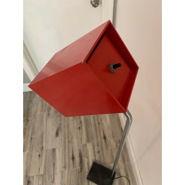 Sonneman for Kovacs Steel and Chrome Cubist Floor Lamp, 1950s For Sale - Image 9 of 12