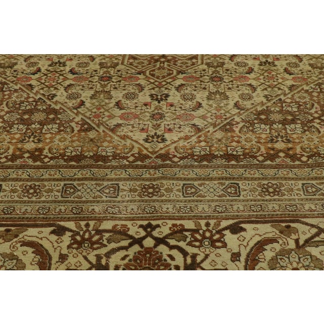 Late 19th Century Late 19th Century Persian Tabriz Rug, 12'11 X 17'09 For Sale - Image 5 of 11