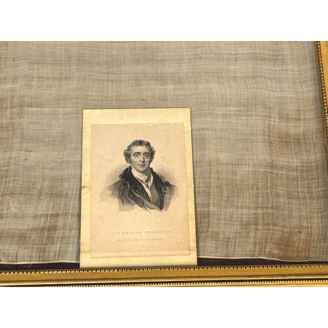 Sir Arthur Wellesley, 1st Duke of Wellington's Silk Handkerchief, Framed For Sale - Image 14 of 18