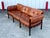 Brown Vintage Cognac Leather 3-Seater Sofa Attributed to Arne Norell for Coja For Sale - Image 8 of 11