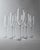 Vintage Champagne Glasses in Clear Glass with Stem and Flute Shape, 1990s, Set of 7 For Sale - Image 9 of 13
