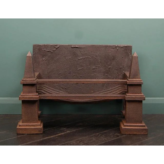 1900 - 1909 Wrought and Cast-Iron Fire Basket, 1900 For Sale - Image 5 of 5