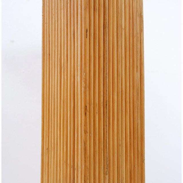 Pencil Reed Pedestal in the style of Vivai Del Sud, 1970s For Sale - Image 9 of 12