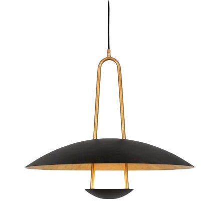 Black Brass Satellit 55 Ceiling Lamp by Johan Carpner for Konsthantverk For Sale