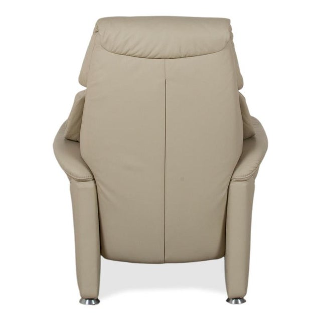 Himolla Cumuly 4215 Leather Armchair Beige Cream with Manual Reclining Function For Sale - Image 16 of 18