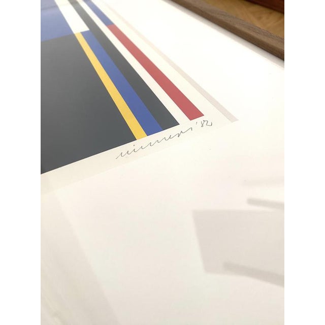 Jo Niemeyer, Construction, 1982, Handprinted Serigraph, Paper For Sale - Image 3 of 5