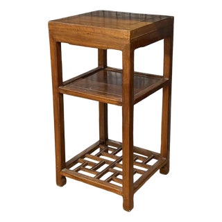 Mid-20th Century Chinese Scholar Style Wooden Teastand / Night Table For Sale
