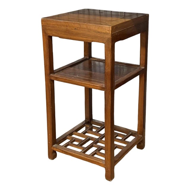Mid-20th Century Chinese Scholar Style Wooden Teastand / Night Table For Sale