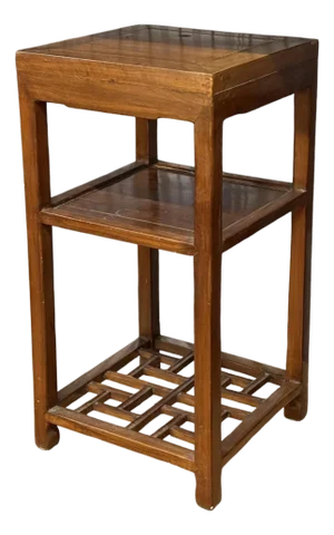 Mid-20th Century Chinese Scholar Style Wooden Teastand / Night Table