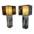 1990s Pair of Lucite Cube Table Lamps For Sale