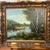 European school landscape signed framed