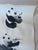 Paper Vintage Chinese-Style Ink Painting of Pandas on Rice Paper, Signed j.r Gaston. For Sale - Image 7 of 9