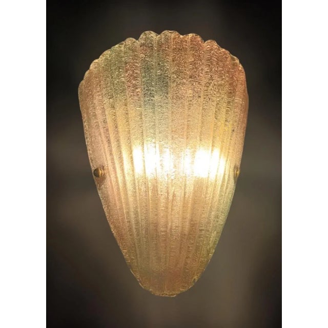1960s Rainbow Graniglia Shield Sconce For Sale - Image 6 of 7