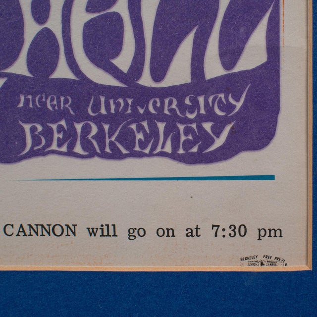 Original Concert Poster, American, Psychedelic Art, Berkeley Free Press, c.1970 For Sale - Image 10 of 11