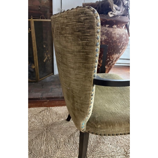 Mid Century Arm Chair With Nail Heads For Sale - Image 13 of 13