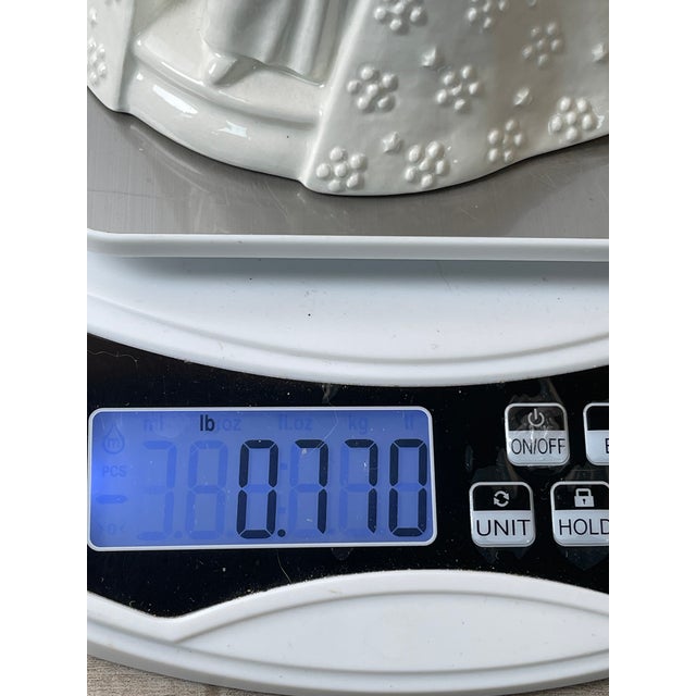 60-70s Goebel Hummel Flower Madonna Figurine 10/1 Virgin Mary Child Bird Used 9in Ivory For Sale - Image 4 of 8