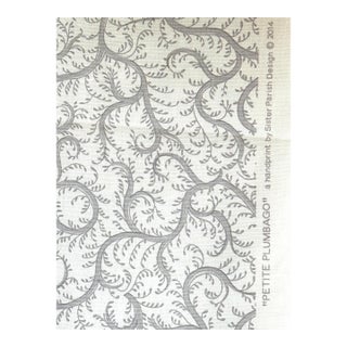 Sister Parish "Petite Plumbago" Linen Fabric - 3 Yards For Sale