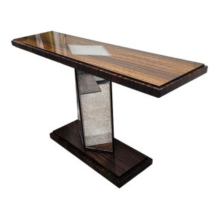 Theodore Alexander Vanucci Eclectics Eucalyptus Antique Mirror Console For Sale