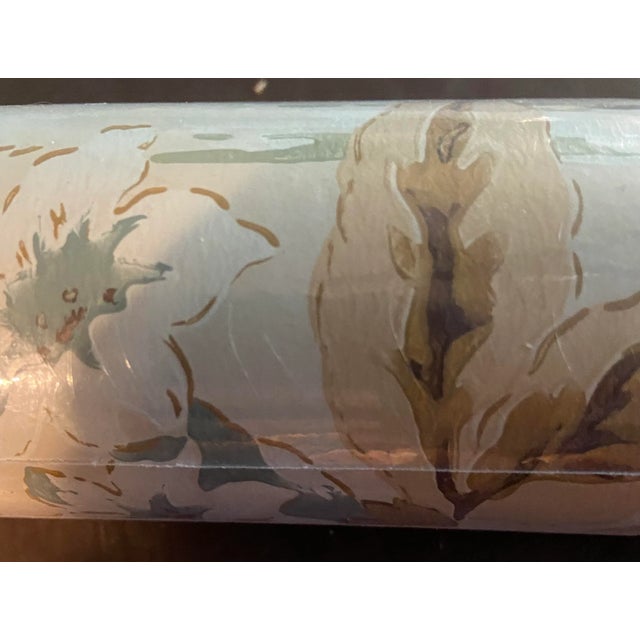 Schumacher Schumacher Yangtze Aqua (Sage Colorway) Chinoiserie Wallpaper - 1 Double Roll For Sale - Image 4 of 13