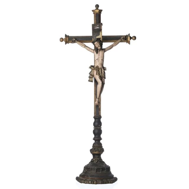 Portuguese Crucified Jesus Christ, 17th Century For Sale - Image 5 of 6