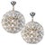 Vintage Murano Glass Flower Sputnik Pendant Lights from Venini, Italy, 1960s, Set of 2 For Sale - Image 12 of 12
