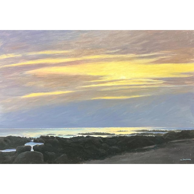 Claude Sauthier, La Turballe, Brittany, Oil on Wood, 1970s For Sale - Image 12 of 12