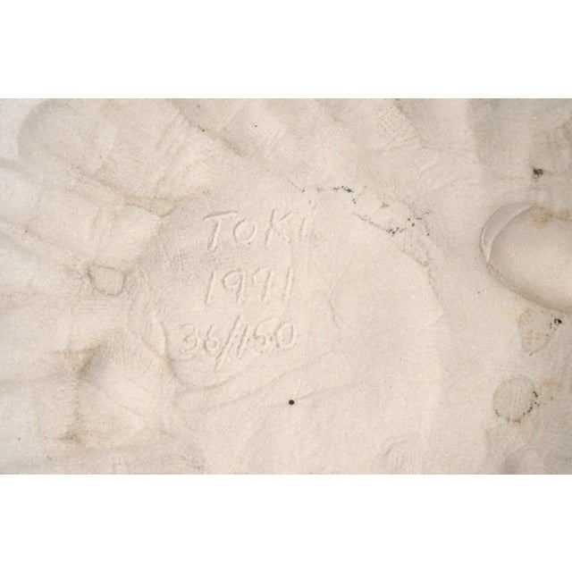 Abstract Minimalist Ceramic Sculpture in White by John Toki For Sale In Monterey, CA - Image 6 of 6