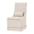 Contemporary Colleen Wood & Linen Dining Chairs, Set of 2 For Sale - Image 3 of 7