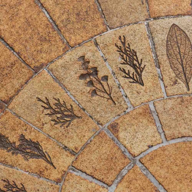 1960s Leaf Tiled Coffee Table by Roger Capron, Signed For Sale - Image 12 of 13