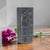 Vintage Mid-Century Modern ceramic vase dating circa 1968–1985. Executed in molded ceramic with a matte metallic gray-...