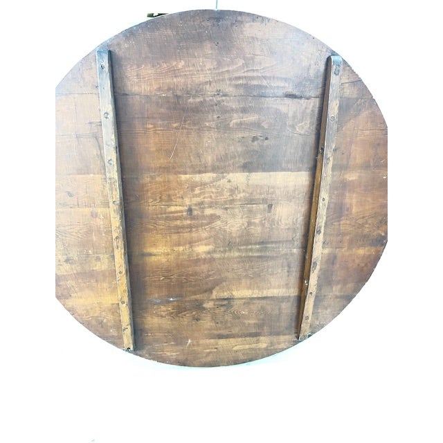 Brown Antique Tilt Top Table For Sale - Image 8 of 14