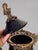 Large Covered Urn in Black Porcelain and Bronze Rocaille Decoration with Cherubs, 2010s For Sale - Image 9 of 18