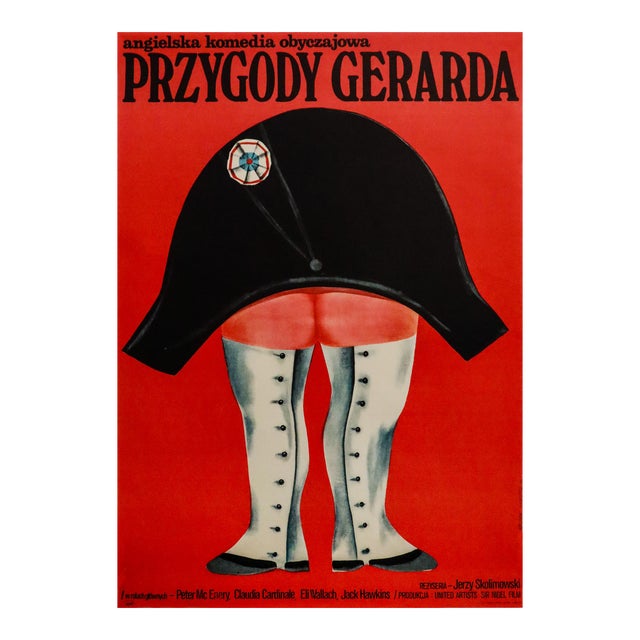 1970 Polish Film Poster, Przygody Gerarda (The Adventures of Gerard, Dir. Jerzy Skolimowski) - Nasfeter For Sale