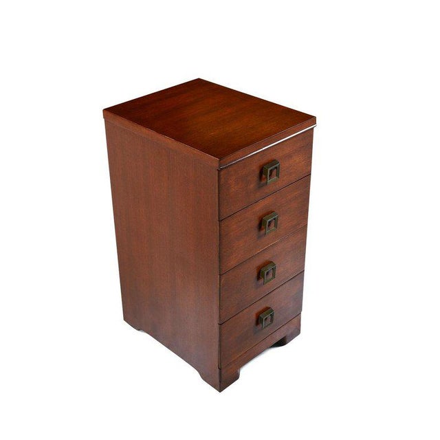 Sligh Lowry Narrow Mahogany Chest Of Drawers Nightstands Chairish
