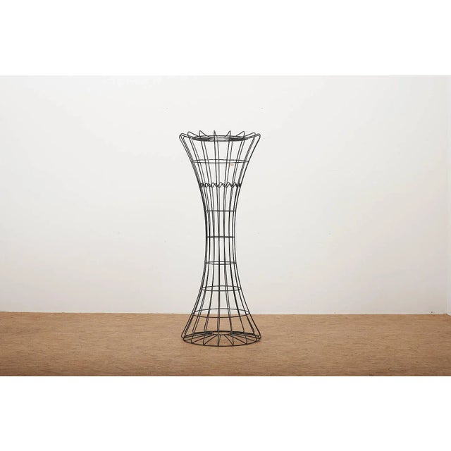 Grey-Silver Powder-Coated Bent Metal Wire Coat Stand by Verner Panton for J. Lüber AG For Sale - Image 11 of 11