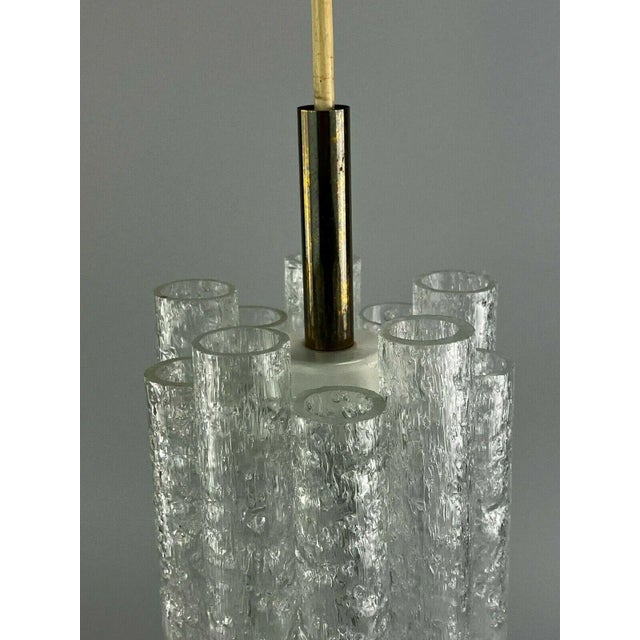 1970s Mid-Century Space Age Glass Ceiling Lamp from Doria Leuchten For Sale - Image 5 of 9