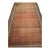 Antique Saraband Gallery Area Rug, Hand-Knotted Wool, Allover Paisley Pattern, 7x12, Terracotta & Green For Sale