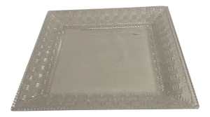 Tiffany & Co. Crystal Woven Square Tray