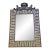 Large 58 1/2” Decorator Neoclassic Greek Key Swag Top Mirror For Sale