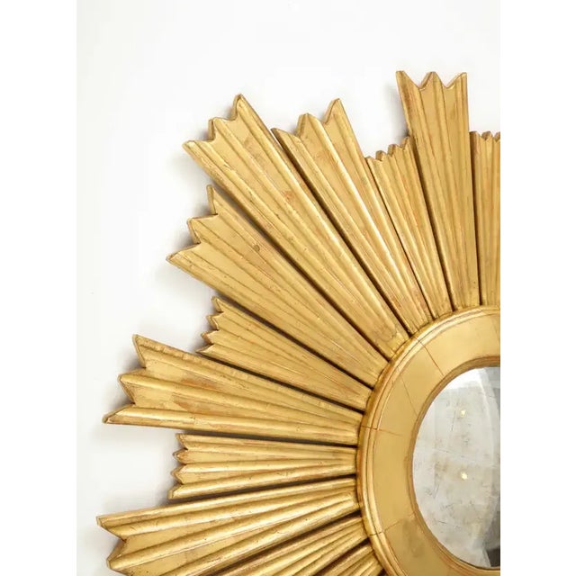 A Large Giltwood Sunburst Mirror For Sale - Image 10 of 11