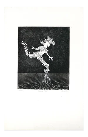 L'Homme Figé - Original B/W Etching by G. Arnulf - 1973 1973