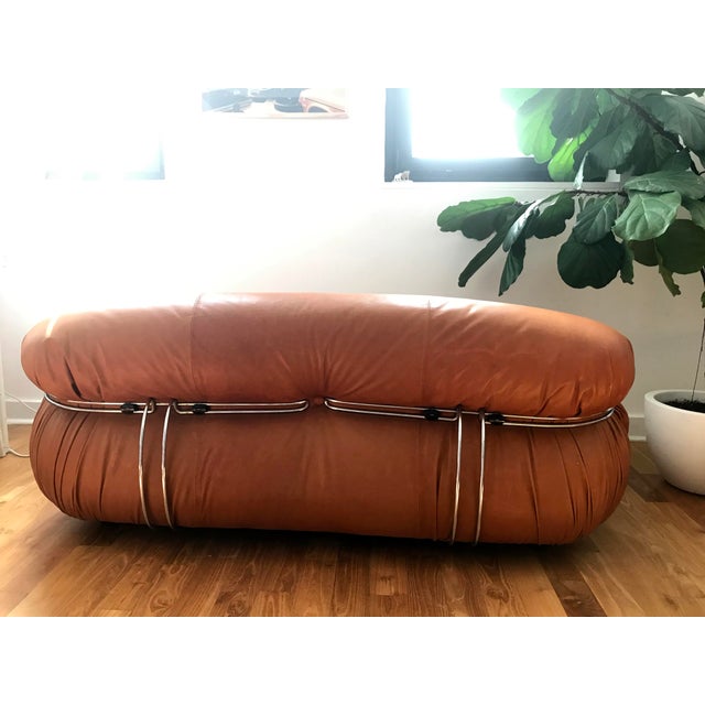 Cassina 1970s Vintage Afra & Tobia Scarpa "Soriana" Two-Seater Sofa For Sale - Image 4 of 13
